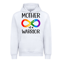 White Mother Of Warrior Urban Hoodie - CowhideDigitalArt