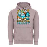 Vintage Zinc feeling a little frosty coffee cups Vintage Hoodie - NancyCooperArtShop