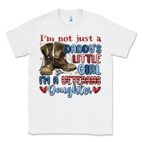White i'm not just a daddy's little girl Classic Tee - MaliasSmallBusiness