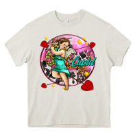 Cream cupid with arrows and stars Heavy Core Tee - AdoDesignShop