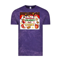 Cloud Purple christmas calories don't count Vintage Tee - MaliasSmallBusiness