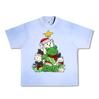 Grape Ice Christmas cat tree Urban Heavy Tee - MaliasSmallBusiness