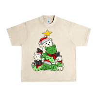 Sandshell Christmas cat tree Urban Heavy Tee - MaliasSmallBusiness