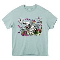 Arona halloween cow and ghosts Heavy Core Tee - AdoDesignShop
