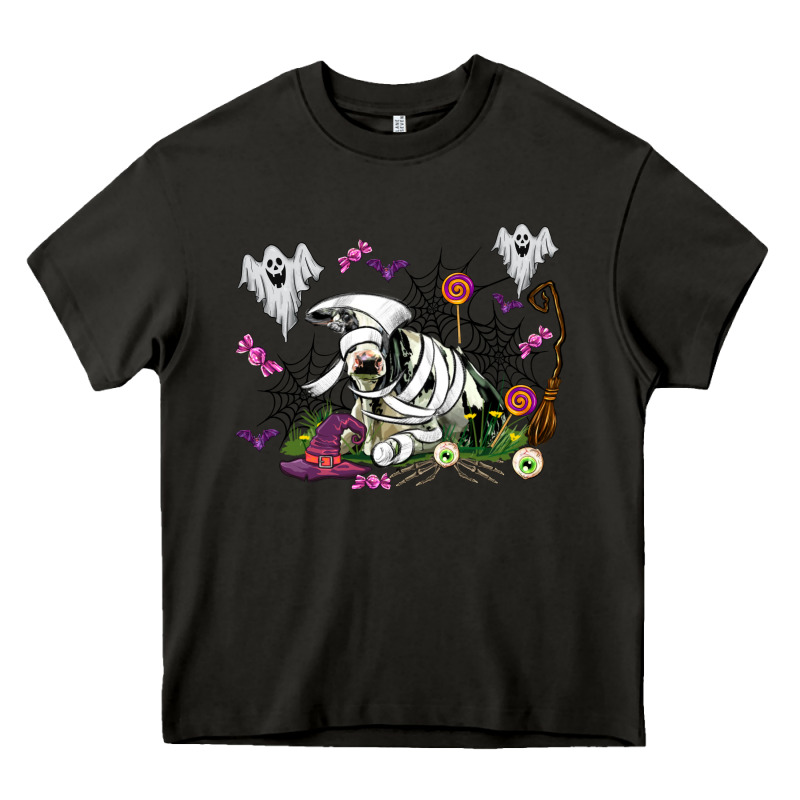 Halloween Cow And Ghosts Heavy Core Tee by AdoDesignShop | Teevron