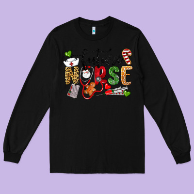 Chrismas Future Nurse Long Sleeve Tee Designed By Lillyallendesigns