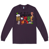 Plum Chrismas future nurse Long Sleeve Tee - LillyAllenDesigns