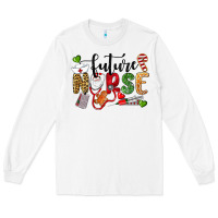 White Chrismas future nurse Long Sleeve Tee - LillyAllenDesigns