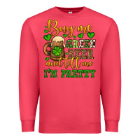 Cardinal Buy me green beer and tell me i'm pretty Premium Sweatshirt - OliviaCreatesArt