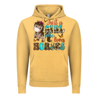 Vintage Mustard just a girl who loves horses Vintage Hoodie - NancyCooperArtShop