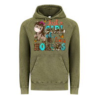 Vintage Olive just a girl who loves horses Vintage Hoodie - NancyCooperArtShop