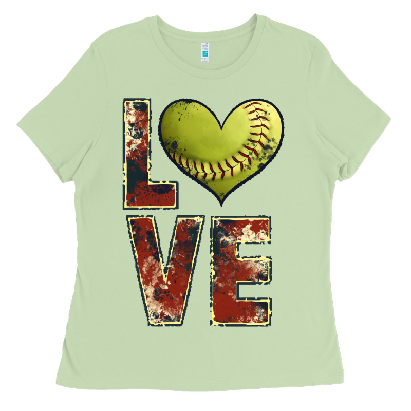 Softball Love Ladies Tee by JahusDesignShop | Teevron