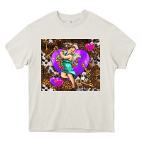 Cream cupid and heart Heavy Core Tee - AdoDesignShop