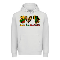 Dove Grey Peace love Juneteenth Premium Hoodie - HowdyJamesFarm