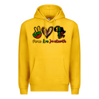 Lemon Peace love Juneteenth Premium Hoodie - HowdyJamesFarm
