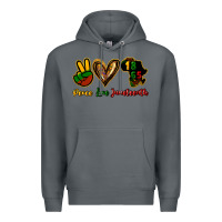 Rock Peace love Juneteenth Premium Hoodie - HowdyJamesFarm