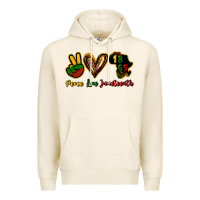 Tofu Peace love Juneteenth Premium Hoodie - HowdyJamesFarm