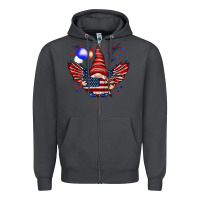 Smoke Gnome with 4th Of July elements Zipper Hoodie - HowdyJamesFarm