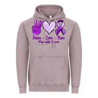Vintage Zinc Pace Love Cure Pancreatic Cancer Vintage Hoodie - Jasminsmagicworld