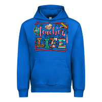 Cobalt Teacher life leopard frame Urban Hoodie - LillyAllenDesigns
