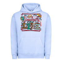 Pigment Grape Ice Teacher life leopard frame Urban Hoodie - LillyAllenDesigns