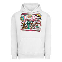 Pigment Lunar Rock Teacher life leopard frame Urban Hoodie - LillyAllenDesigns