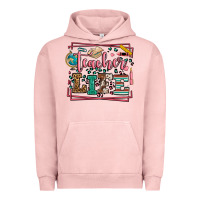 Teacher Life Leopard Frame Urban Hoodie | Teevron
