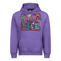 Tulip Teacher life leopard frame Urban Hoodie - LillyAllenDesigns