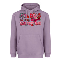 Lavender my dog is my valentine Heavyweight Hoodie - OliviaCreatesArt