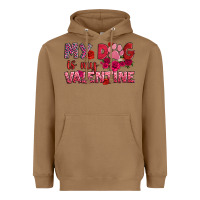 Toasted Coconut my dog is my valentine Heavyweight Hoodie - OliviaCreatesArt
