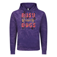 Cloud Purple busy raising dogs Vintage Hoodie - MaliasSmallBusiness