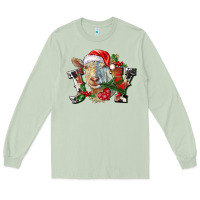 Matcha Joy Christmas Goat Long Sleeve Tee - LillyAllenDesigns