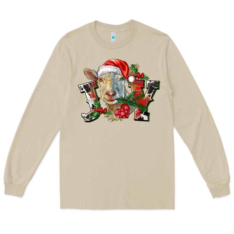 Joy Christmas Goat Long Sleeve Tee by LillyAllenDesigns | Teevron