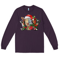Plum Joy Christmas Goat Long Sleeve Tee - LillyAllenDesigns