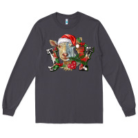 Smoke Joy Christmas Goat Long Sleeve Tee - LillyAllenDesigns