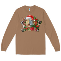 Toasted Coconut Joy Christmas Goat Long Sleeve Tee - LillyAllenDesigns
