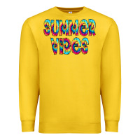 Lemon summer vibes tie dye doodle Premium Sweatshirt - CowCowDesign