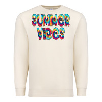 Sandshell summer vibes tie dye doodle Premium Sweatshirt - CowCowDesign