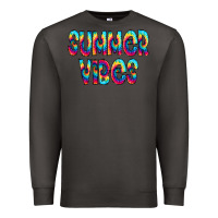 Smoke summer vibes tie dye doodle Premium Sweatshirt - CowCowDesign