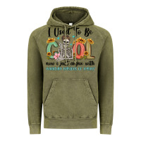 Vintage Olive i used to be cool now i just argue with miniature Vintage Hoodie - MaliasSmallBusiness