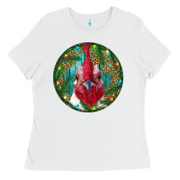 White Roaster Head Christmas Ladies Tee - RanaPortraitStore