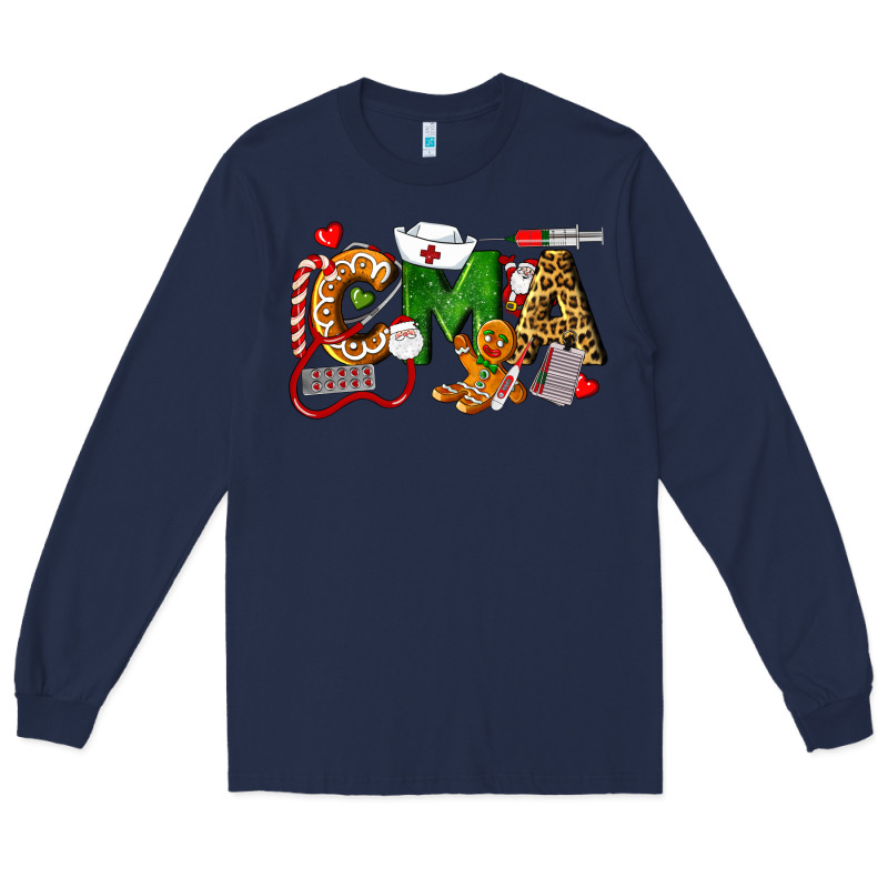 Christmas Cma Certified Medical Assistant Long Sleeve Tee by LillyAllenDesigns | Teevron