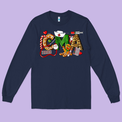 Christmas Cma Certified Medical Assistant Long Sleeve Tee Designed By Lillyallendesigns