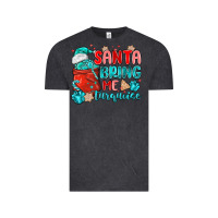 Vintage Black santa bring me turquoise Vintage Tee - MaliasSmallBusiness