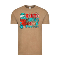 Vintage Coffee santa bring me turquoise Vintage Tee - MaliasSmallBusiness