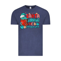 Vintage Denim santa bring me turquoise Vintage Tee - MaliasSmallBusiness