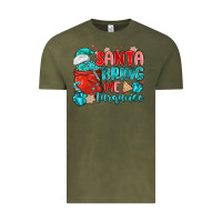 Vintage Olive santa bring me turquoise Vintage Tee - MaliasSmallBusiness