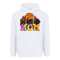 White basketball mom Heavyweight Hoodie - OliviaCreatesArt