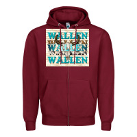 Burgundy wallen with bull skull Zipper Hoodie - TumblerDesignByShophia