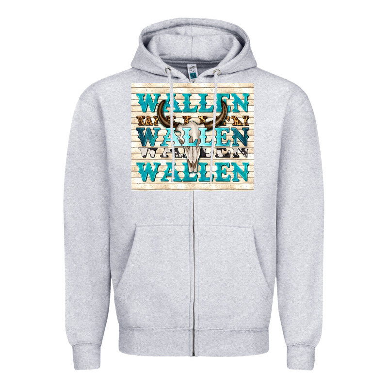 Wallen With Bull Skull Zipper Hoodie by TumblerDesignByShophia | Teevron